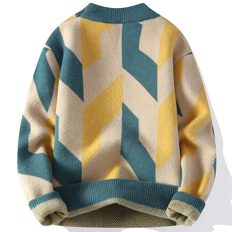Carson Cole Geometric Sweater