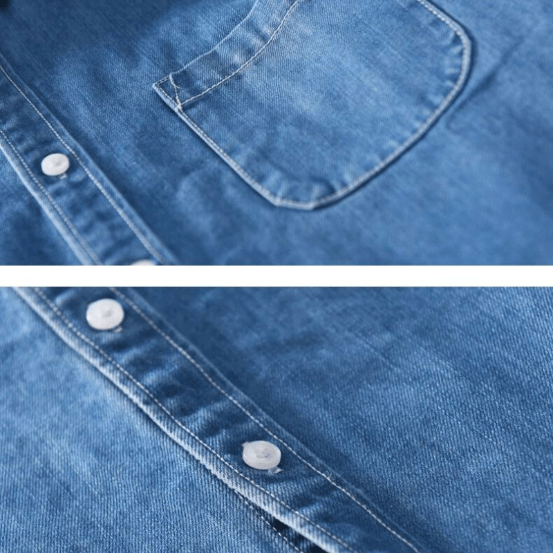Ethan Denim Button-Up