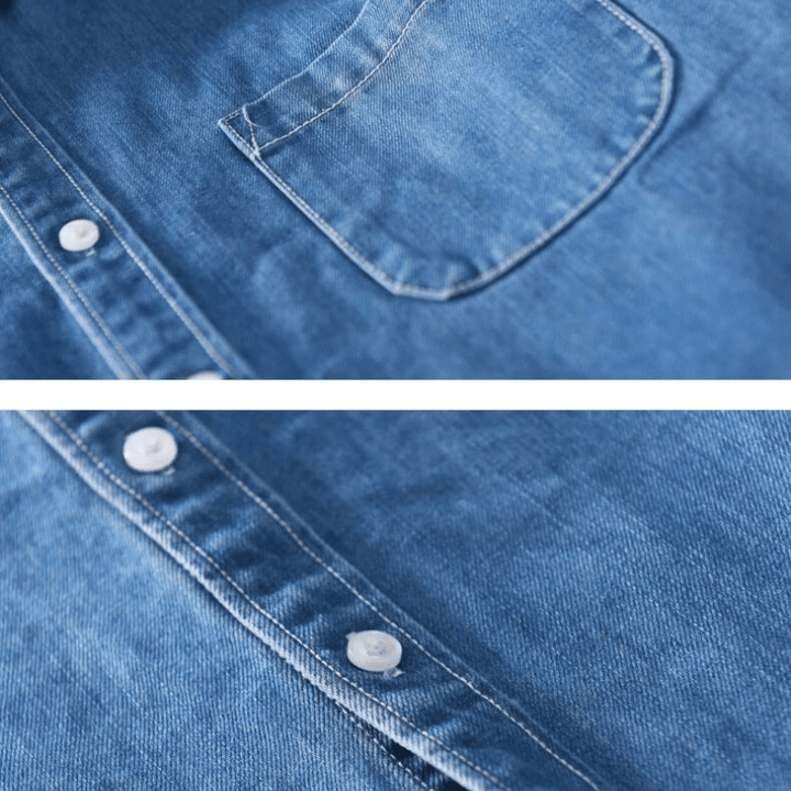 Ethan Denim Button-Up